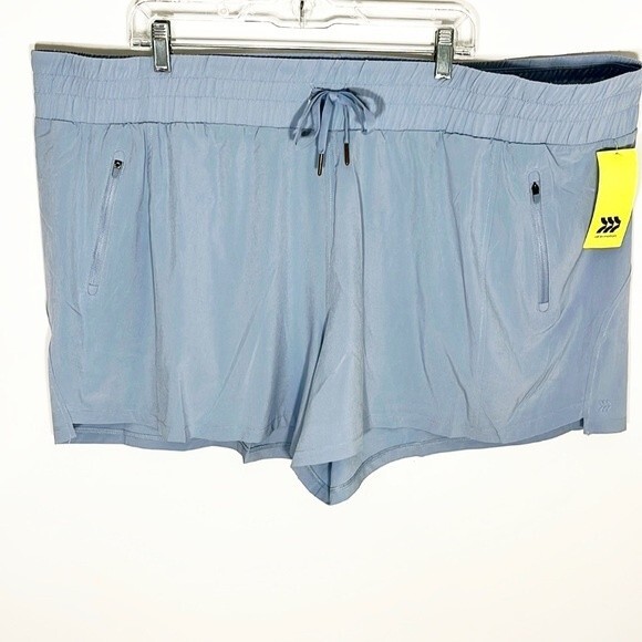 All in Motion Athletic Shorts Elastic Drawstring Waist Light Blue Size 4… - Picture 1 of 10